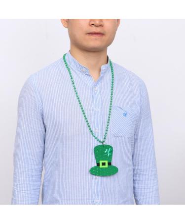 Abaodam Necklaces A Necklace Shamrock Jewelry Bead Pendant Green Beads Necklace Cap Necklace Bead Ireland - Buy Online on GoSupps.com