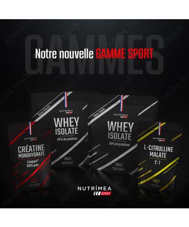 Creapure Creatine Monohydrate - 100% Pure - Performance and Muscle Recovery - Scientific Quality and French Expertise - 500 g - Nutrimea - Made in France - Buy Online on GoSupps.com