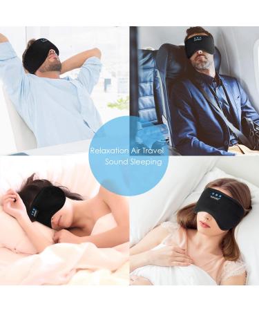 TOPOINT Bluetooth Sleep Eye Mask Wireless Headphones - Handsfree Music Headset for Side Sleepers - Ideal Gift for Men and Women (Black) - Buy Online on GoSupps.com
