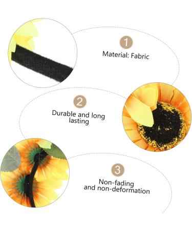 Mikinona Sun Headband Decorative Hairband Sunflower Headband Women Headdress Party Hairband Pattern Headdress Party Hair Clasp Sunflower Hair Hoop Sunflower Hair Clasp - Buy Online on GoSupps.com