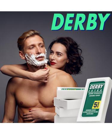 Derby Extra Razor Blades - 5 Pack for Traditional Safety Razors | International Shipping - Buy Online on GoSupps.com