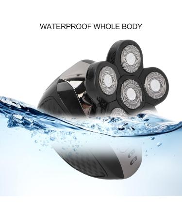 Best Electric Head Shavers for Men - 5 in 1 Watertight Wet Dry Grooming Kit with 6 Blade Heads - Buy Online on GoSupps.com