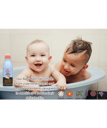 Mommy Care Organic Baby Bath Oil - Calming Hydrating Nourishing for Baby's Dry Skin - 6.76 oz - Buy Online on GoSupps.com