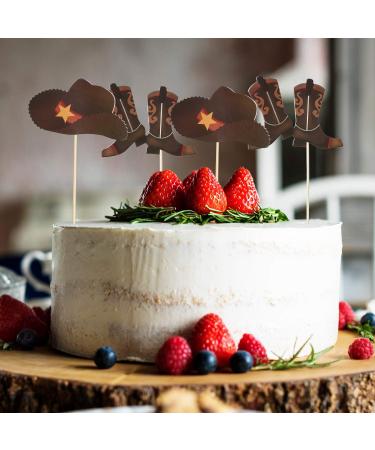 Blulu 60 Pieces Cowboy Hat and Boot Cupcake Toppers Cowboy Cupcake Picks Cowboy Baby Shower Toothpicks Western Birthday Cake Decorations for Western Theme Party Favors Supplies - Buy Online on GoSupps.com