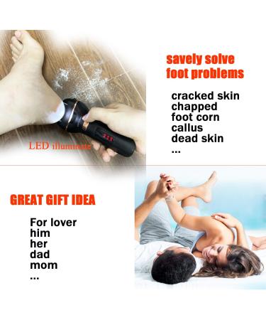 Electric Foot Callus Remover - Rechargeable Waterproof Pedicure Tool for Dead Skin Removal | Ideal Gift for Feet Care (Black - Buy Online on GoSupps.com