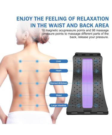 Buy 2024 Adjustable Back Stretcher - 4-Level Lower Back Cracker for Pain Relief (Purple) - International Shipping Available - Buy Online on GoSupps.com