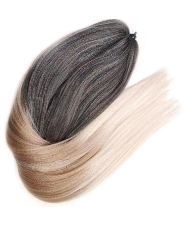 LDMY Pre-Stretched Braiding Hair Extensions - 8PCs 26 Ombre Brown Blonde Synthetic Kanekalon Hair for Braiding - Lightweight 90g/PC - Buy Online on GoSupps.com