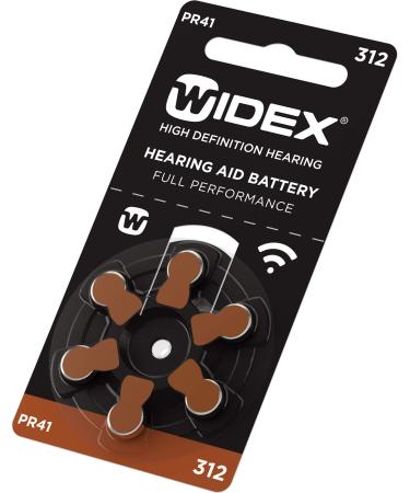 Rayovac Hearing aid Batteries - PR41 Size 312 60 Cells. WIDEX Branding