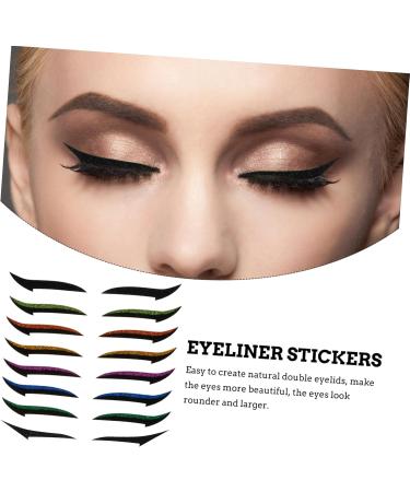 WOONEKY 36 Pairs Glitter Eyeliner Eyeshadow Tape Eye Make up Eyeliner Double Eyelid Tapes Instant Sticker - Buy Online on GoSupps.com