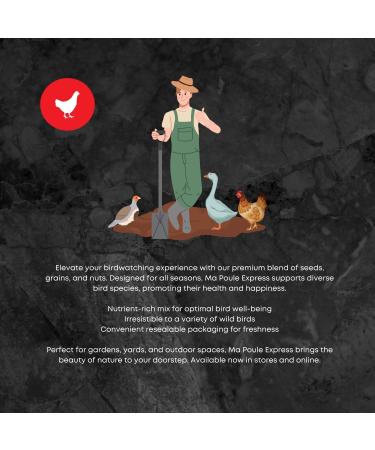 Ma Poule Express All Season Wild Bird Food Blend - Premium Canadian Supplier for Bird Seeds 3.18KG Bag - Buy Online on GoSupps.com