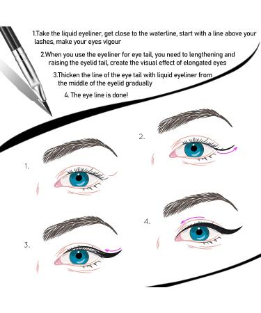 12 Pieces Angled Eyeliner Brushes - Lightweight & Fine Bent Angle for Precise Makeup Application - Buy Online on GoSupps.com