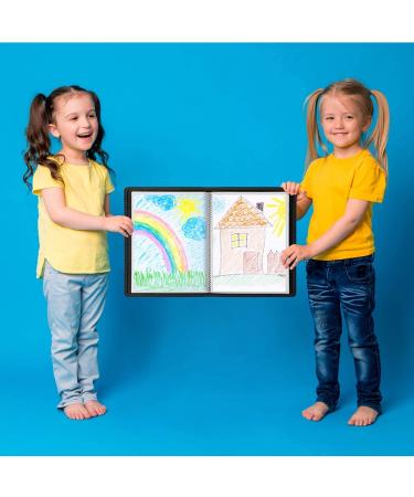 Dunwell 11x14-Wide Art Portfolio Folder - (Black)  24 Pockets Display 48 Pages  11 x 14 (Wide) Presentation Binder Protector Sleeves are Approx. 12.25x14  Art Portfolio for Kids  Presentation Book 11x14-Wide Black - Buy Online on GoSupps.com