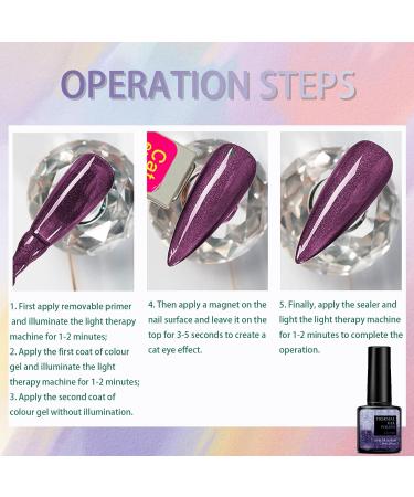 Colour Changing Gel Nail Polish Gel Nail Polish with Thermal Temperature Color Changing Diamond Glitter Reflective Nail Polish Long Lasting Glossy for DIY Nail Art Manicure at Home Salon (07#) - Buy Online on GoSupps.com