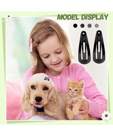 180 Pcs Black Snap Hair Clips - 1.2 Inch Metal Barrettes for Girls, Toddlers, Women - Salon Quality Hair Pins and Accessories - Buy Online on GoSupps.com