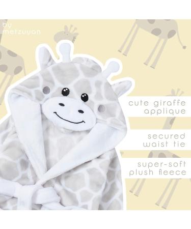Metzuyan Baby Girls & Boys Giraffe Themed Plush Fleece Dressing Gown 12-18 Months - Buy Online on GoSupps.com