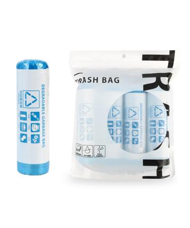 Household Drawstring Garbage Bags are Suitable for Kitchens Homes lawns Parties Degradableblue45*50 80pcs/Bag 4rolls
