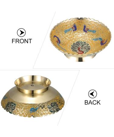 3-Part Peacock Salad Service Set - Classic Snack & Art for Home | Unique Pasta & Dessert Dishes | Vintage Copper Bracelets for Sweets & Nuts - 10x10x3.5cm 3pcs - Buy Online on GoSupps.com