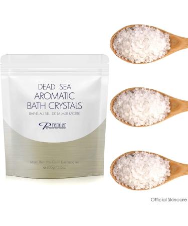 Premier Dead Sea Salt Aromatic Bath Crystals - Natural Mineral Treatment for Clean, Soft Skin | 100g - Buy Online on GoSupps.com