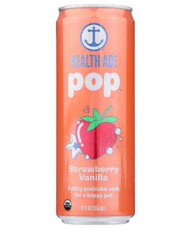 Health Ade Organic Strawberry Vanilla Prebiotic Pop Single, 12 FZ