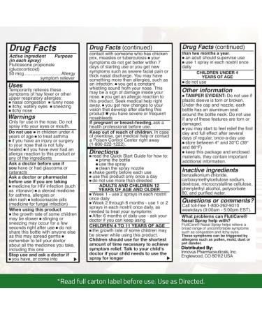 FlutiCare 120 Metered Nasal Sprays - Fluticasone Propionate 50mcg - Allergy Relief from Pollen, Dust, Dander - 1 Month Supply - 0.53 Fl Oz - Buy Online on GoSupps.com