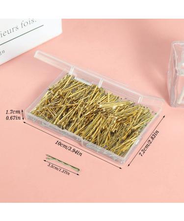 250Pcs 1.38 Inch Blonde Mini Bobby Pins with Storage Box for Kids Girls and Women - Buy Online on GoSupps.com