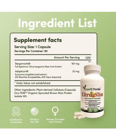 Citru Slim 200 mg - 90 Capsules | Appetite Control Energy Boost & Metabolism Support | 30-Day Supply - International Shipping Available - Buy Online on GoSupps.com