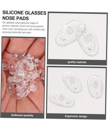 50-Piece Silicone Gel Nose Pads for Glasses | Slide-Resistant White Sunglasses Accessories | Comfortable Air Chamber Replacement - Buy Online on GoSupps.com