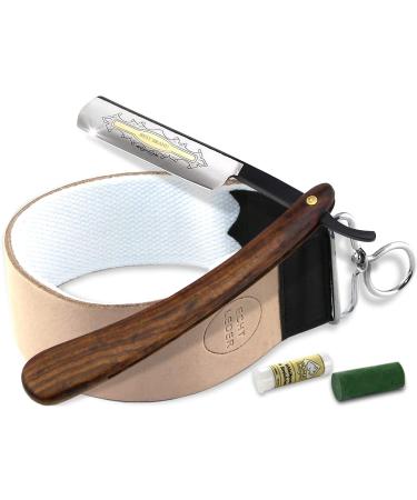 Classic razor set men's razor set with solingen paste and black razor blade and professional combination leather string string with second cotton strap - Buy Online on GoSupps.com