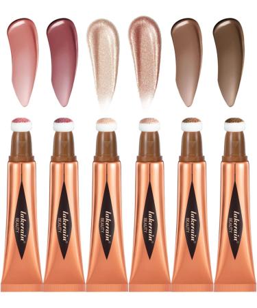 Women Liquid Smooth Moisturizing Contouring Highlighter Face Beauty Wand Foundation-Cosmetics Profession Makeup Face Brightening-Anti-Aging Blush-serum for Glowing Skin Sensitive-Skin Cream 01 - Buy Online on GoSupps.com