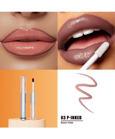 SHENGZE Peel Off Lip Liner Stain Set2in 1 Matte Lip Tint Stain Peel Off Long LastingNonstick Cup LipstickHighly Pigmented Tatto Lipstainwith Transparent Lips OilWaterproofSmudgeProof 06 - Buy Online on GoSupps.com