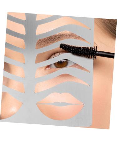 FOMIYES Eyebrow Template Mold Eyebrow Ruler Stencils Eyebrow Stencil Lip Stencil Eyebrow Trimming Lip Makeup - Buy Online on GoSupps.com