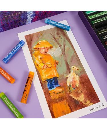 Paul Rubens Oil Pastels - 50 Vibrant Colors | Soft & Creamy Artist Pastels for Painting & Drawing | Ideal for Artists, Beginners, Students & Kids - Buy Online on GoSupps.com