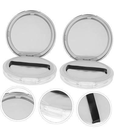 POPETPOP 2pcs Box Loose Powder Box Makeup Powder Puff Compact Powder Case 5g Powder Case Take a Bath Sample 7.5x7.5cm Silver - Buy Online on GoSupps.com