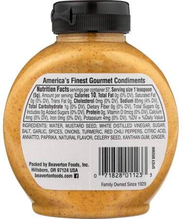 Inglehoffer Spicy Brown Mustard Squeeze (6 Pack, 10 Oz Each) - Buy Online on GoSupps.com