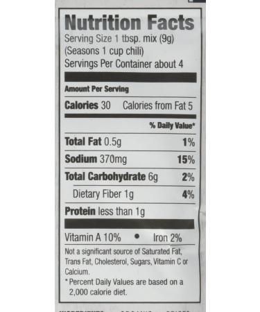 McCormick Organic Gluten Free Chili Seasoning 1.25oz (Pack of 6) - Buy Now! - Buy Online on GoSupps.com