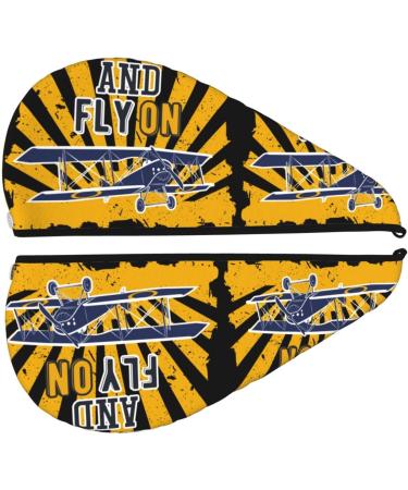 Buy Keep Calm and Fly On Microfiber Hair Towel | Soft Super Absorbent Coral Velvet Wrap for Long Curly & Thick Hair - Quick Dry Hair Cap for Women - Buy Online on GoSupps.com