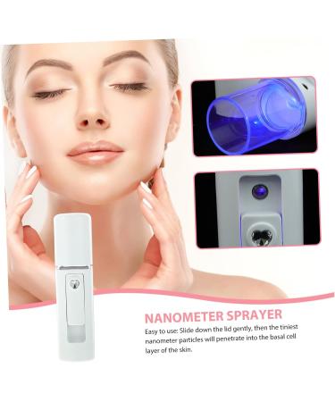 Didiseaon Face Mist Sprayer Handheld Face Sprayer Facial Water Sprayer Face Sprayer Tool Skin Care Sprayer Mini Facial Sprayer Face Humidifier Moisturizing White Beauty Instrument medium White - Buy Online on GoSupps.com
