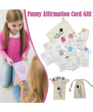 RJSQAQE Positive Affirmation Cards Set - 16 Motivational & Funny Daily Affirmation Cards for Inspiration & Gifts - Buy Online on GoSupps.com