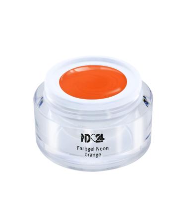 Uv Led Color Gel - Gel Neon Orange - Orange Color - Studio Quality - Made in Germany - 5ml
