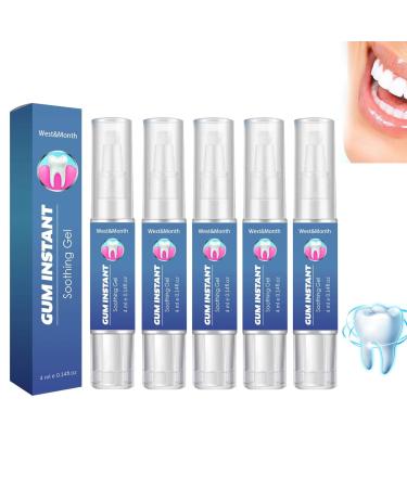 Gums therapy gel gum therapy gel periodontal treatment gel tooth white essence pen tooth-stain remover tooth mulse remover suitable for sensitive teeth (5PC)