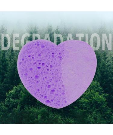 Vuggdt Face Sponges for Cleansing | Heart Shape Natural Compressed Cellulose Face Sponge | Cellulose Facial Sponges for Facial Washing Pore Cleaning Scrubber Bathing Household Yellow - Buy Online on GoSupps.com