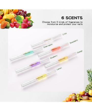 SAVILAND Natural Cuticle Oil Pen - 6PCS Revitalizing Vitamin E Nail Treatment | Overnight Softener & Strengthener for Damaged Skin & Thin Nails - Buy Online on GoSupps.com