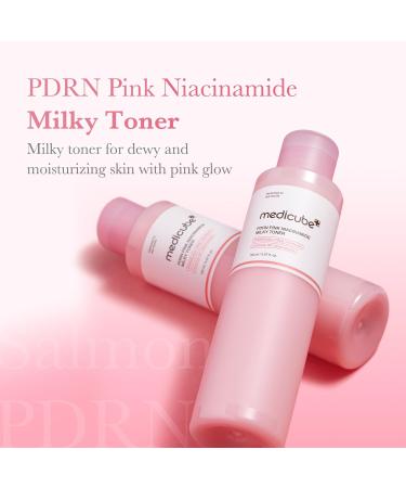 medicube PDRN Pink Niacinamide Milky Toner for Hydrating Moisturizing Soothing Ceramide Peptide Glass Glow Skin Korean Skincare | 150ml 5.07 fl. Oz. Salmon PDRN Milky - Buy Online on GoSupps.com