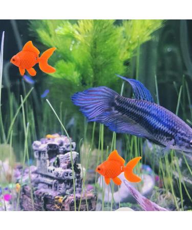 Balacoo 10 Pcs Realistic Artificial Goldfish - Floating Tropical Fish Decor for Aquariums | Mini Animal Toys - Buy Online on GoSupps.com