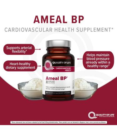 Ameal BP Cardiovascular Health 30 VegiCaps | Quality of Life Labs - Support Heart Health - Buy Online on GoSupps.com