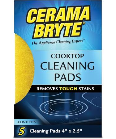 50 Count Cerama Bryte Glass-Ceramic Cooktop Cleaning Pads - Effective Stovetop Cleaner - Buy Online on GoSupps.com