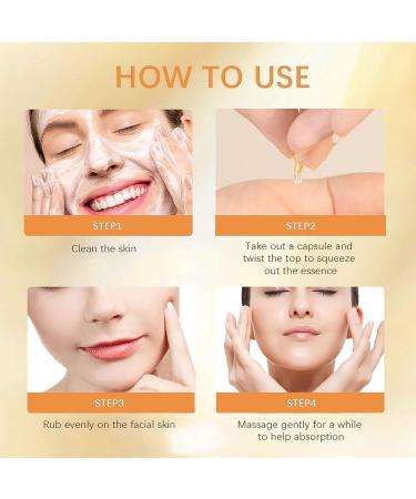 Vitamin C Serum for Face 30Capsules - Anti-Aging Vit C Face Oil - Dark Spot Correcting Glow Serum - Hydrating Facial Serum - Skin Care Serum for Uneven Skin Tone Anti-Wrinkle Reduces Fine Lines - Buy Online on GoSupps.com