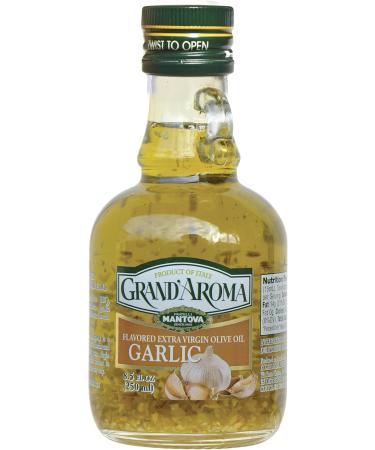Mantova Grand'aroma Garlic Flavored Extra Virgin Olive Oil 8 Lb (Pack of 6) - Buy Online on GoSupps.com