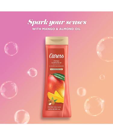 Caress Body Wash Mango & Almond Oil Moisturizing Body Wash for Smooth & Rejuvenated Skin Body Soap Liquid 20 Fl Oz (Pack of 2) - Buy Online on GoSupps.com