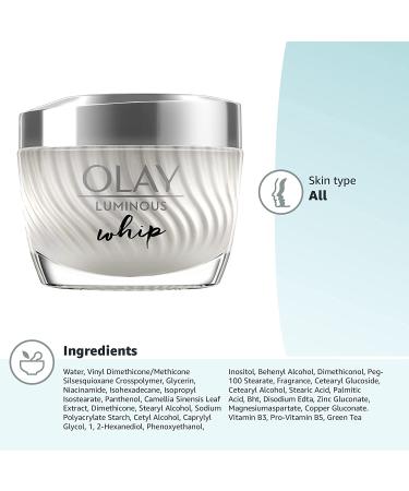 Olay Luminous Whip Face Moisturizer 1.7 oz - Hydrating  Lightweight Skincare - Buy Online on GoSupps.com